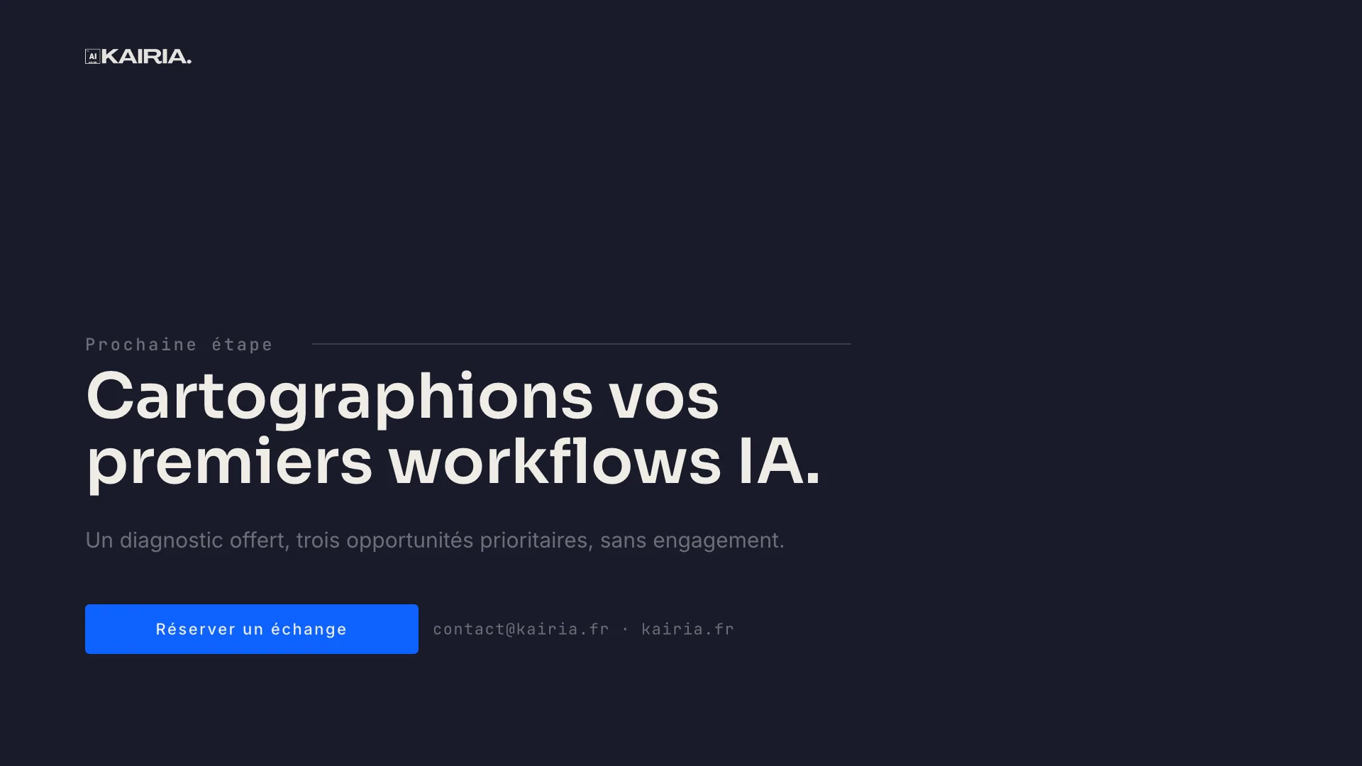 Next step: map your AI workflows